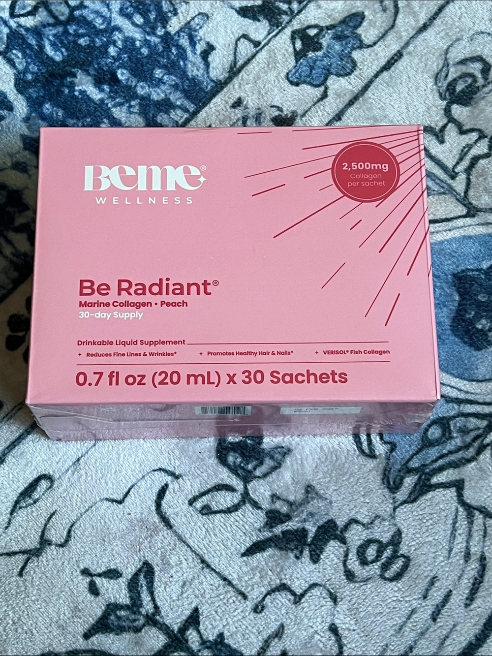 Be Radiant Peach Marine Collagen Drink - Pink
